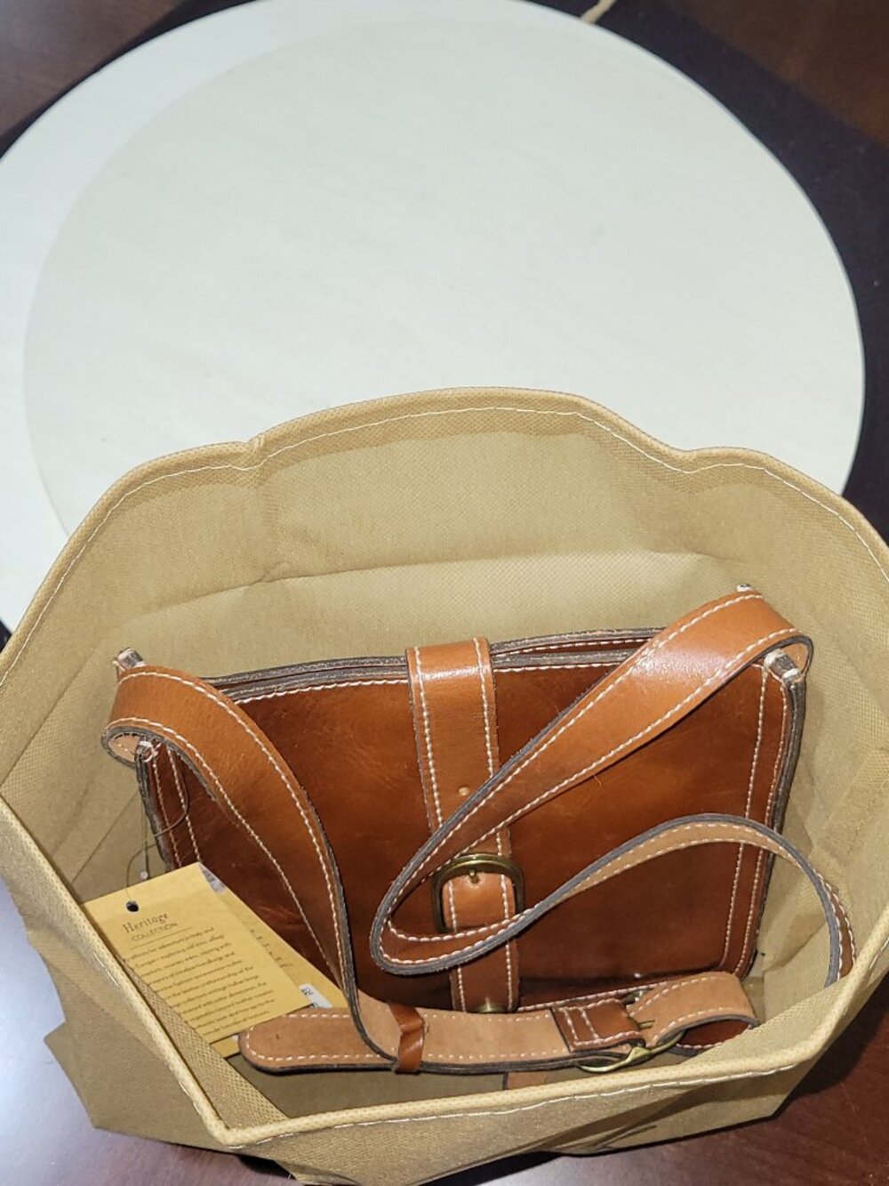 Patricia Nash Leather Heritage Venezia PCH Messenger Bag [Item #HL05]